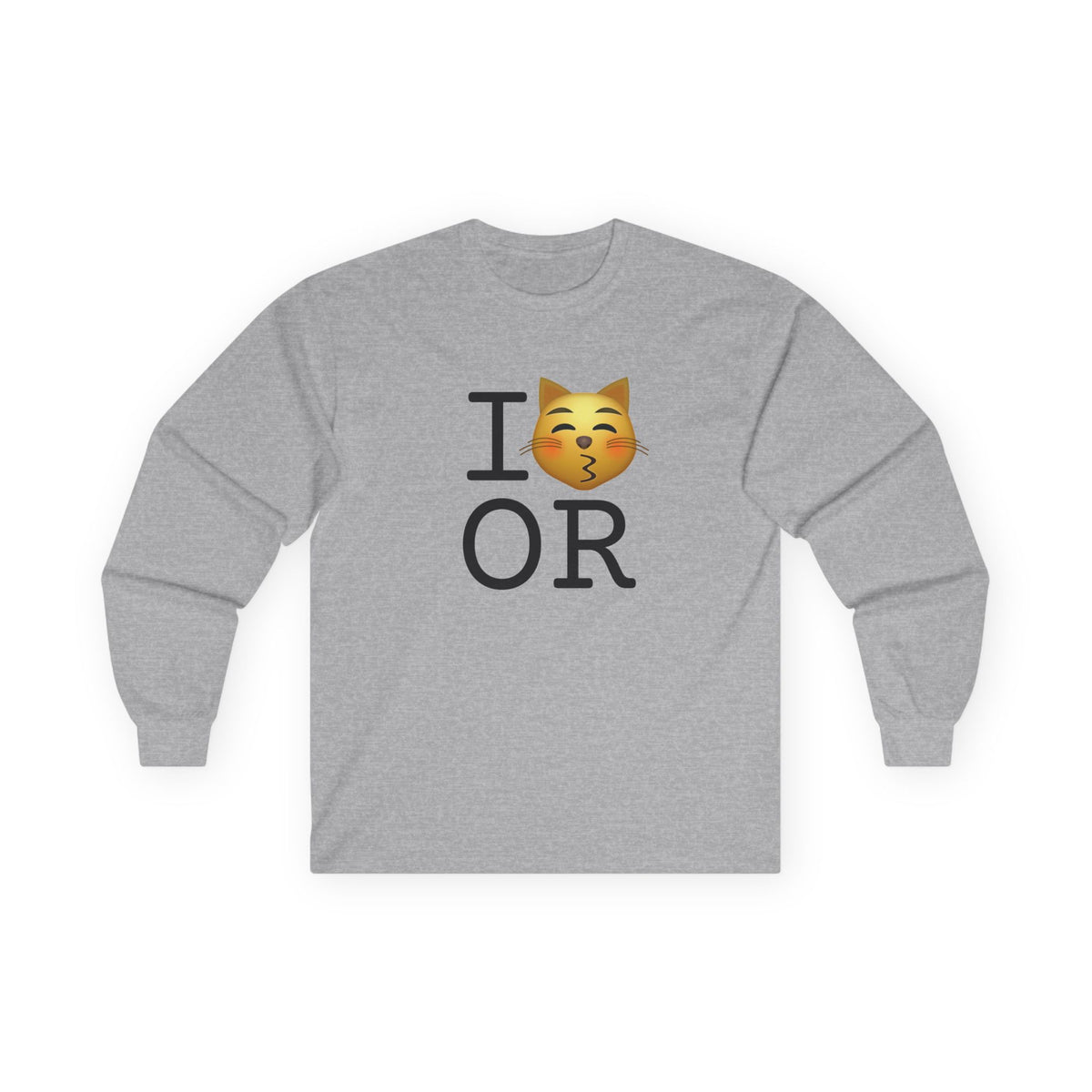 "I'm a Kissing Cat toward Oregon" Long Sleeve Shirt