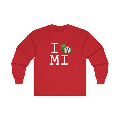 "I'm Home in Michigan" Long Sleeve Shirt