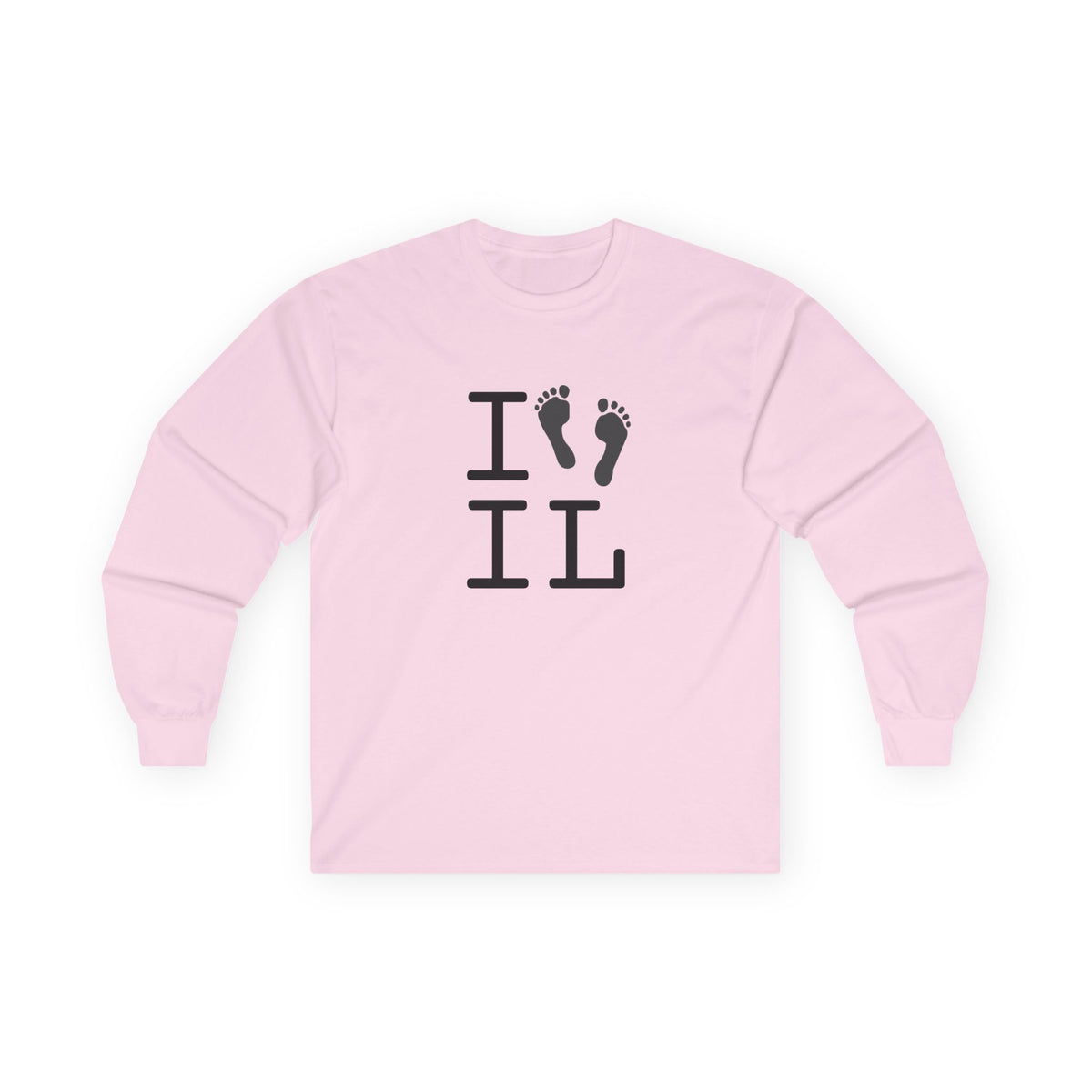 "I leave Footsteps in Illinois" Long Sleeve Shirt
