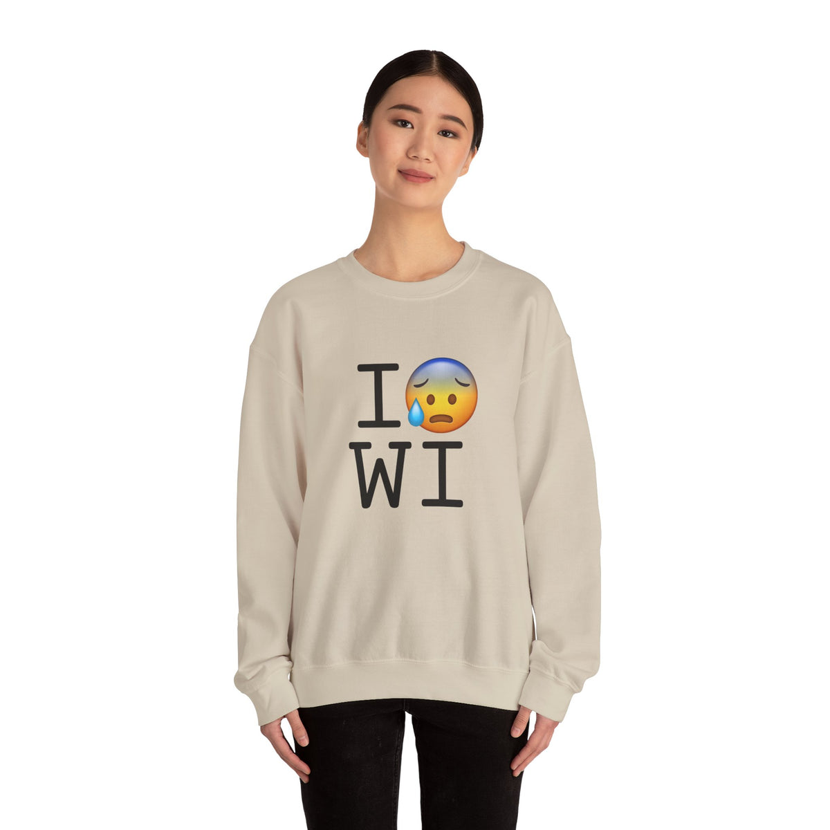 "I'm Anxiously Sweating in Wisconsin" Sweatshirt