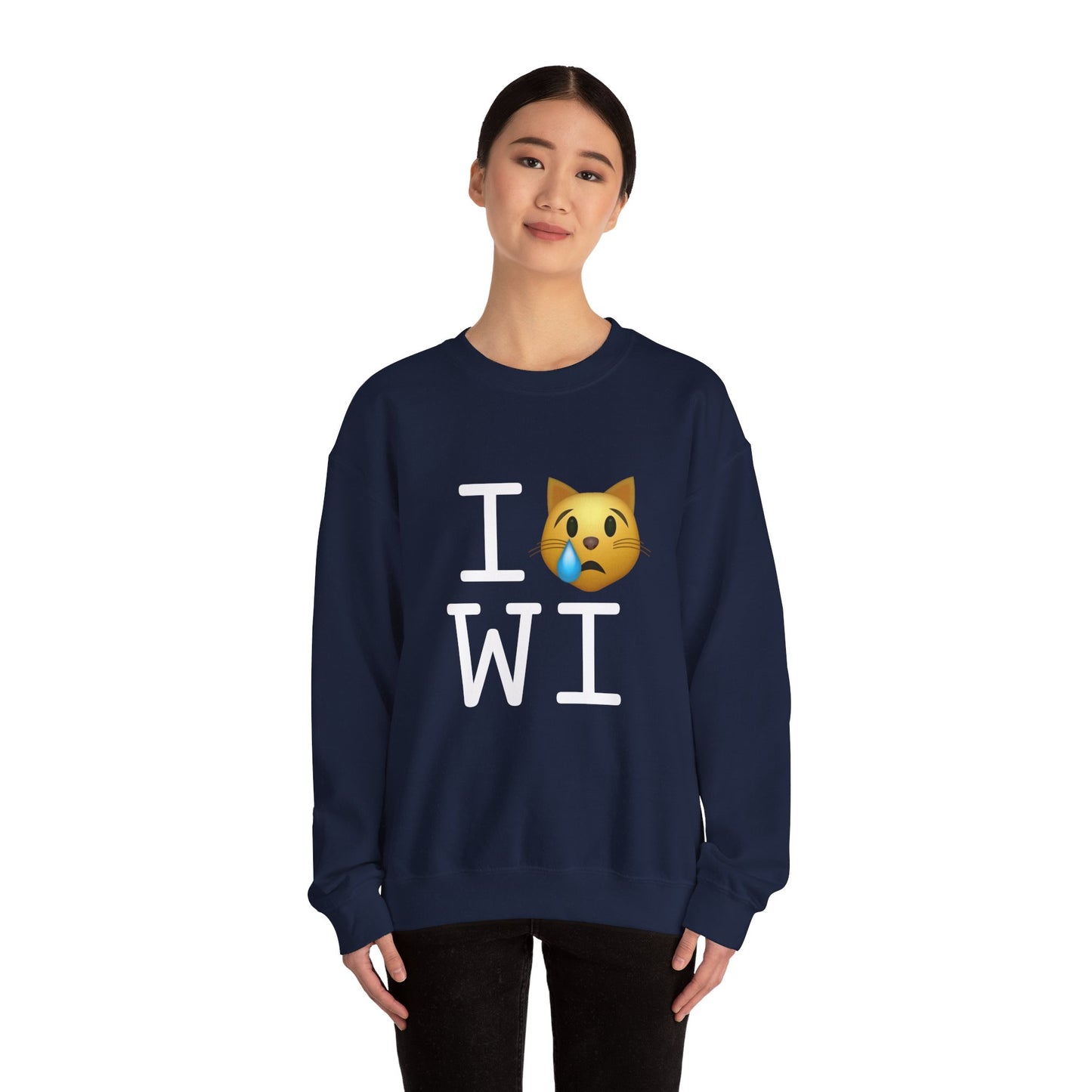 "I'm a Crying Cat about Wisconsin" Sweatshirt
