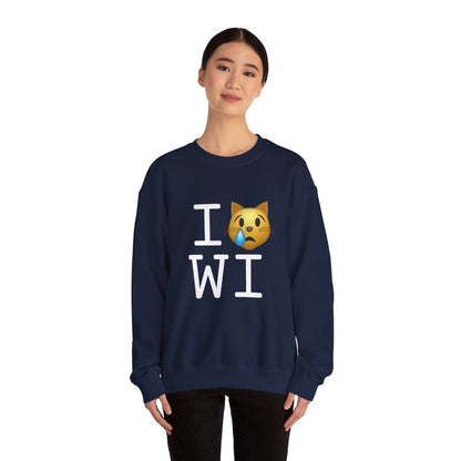 "I'm a Crying Cat about Wisconsin" Sweatshirt