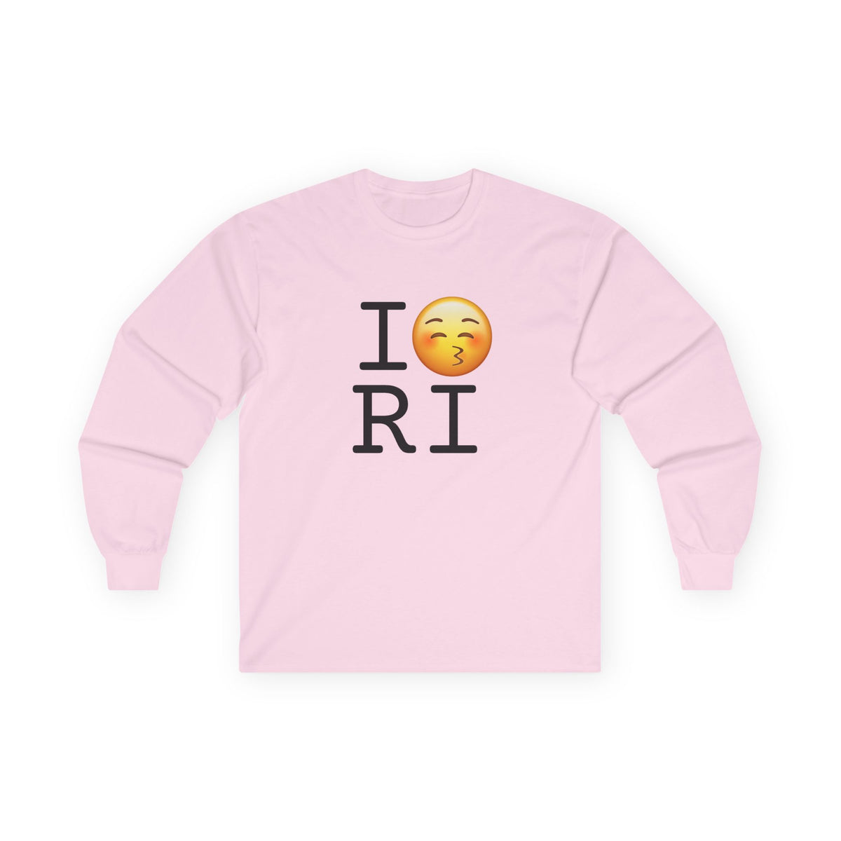 "I Kiss Rhode Island" Long Sleeve Shirt