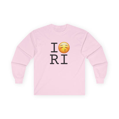 "I Kiss Rhode Island" Long Sleeve Shirt