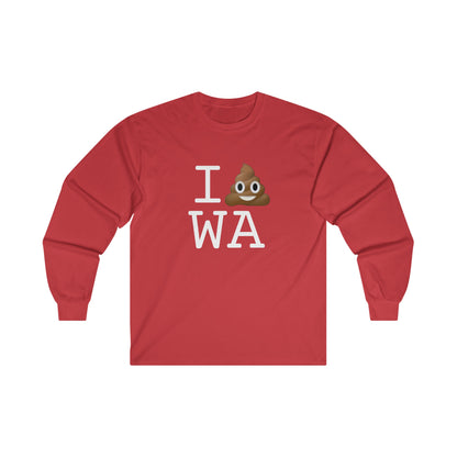 "I Poop in Washington" Long Sleeve Shirt