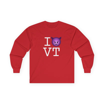"I'm an Angry Devil about Vermont" Long Sleeve Shirt