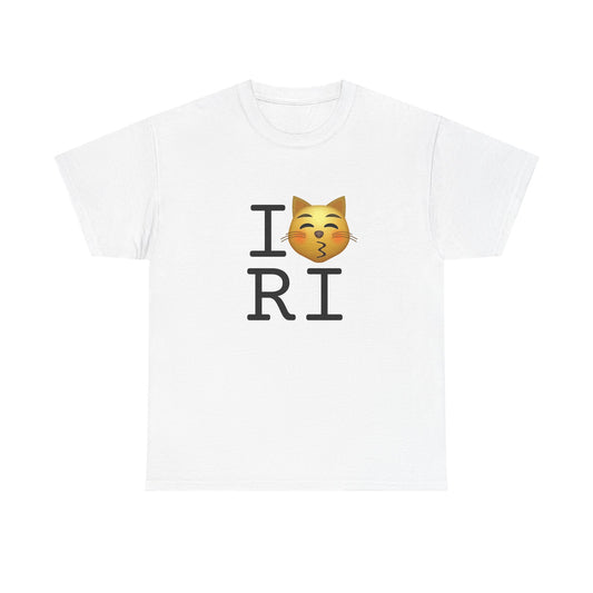 "I'm a Kissing Cat toward Rhode Island" Tee