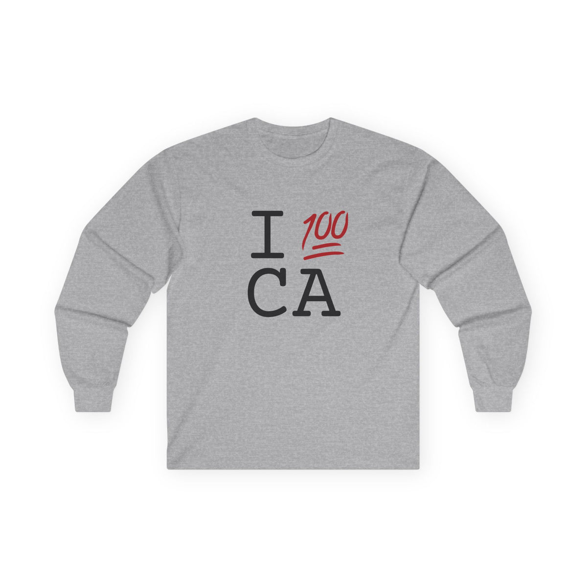 "I Keep it 100 in California" Long Sleeve Shirt