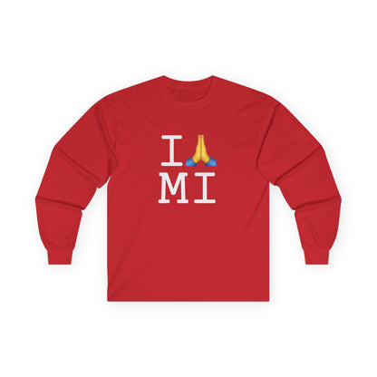 "I Pray for Michigan" Long Sleeve Shirt