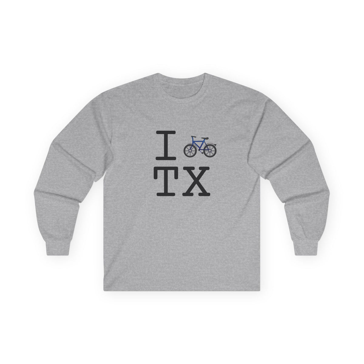 "I Bicycle Texas" Long Sleeve Shirt