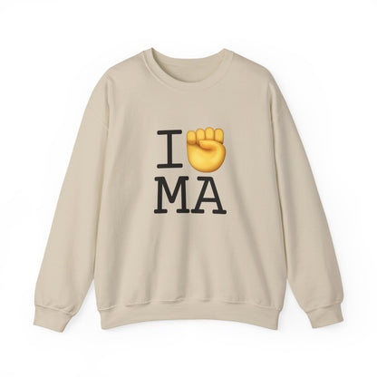 "I Raise my Fist with Massachusetts" Sweatshirt