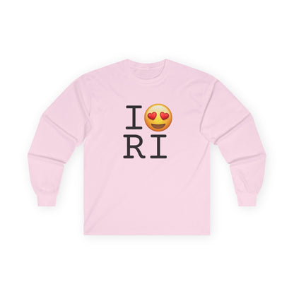 "I have Heart Eyes for Rhode Island" Long Sleeve Shirt