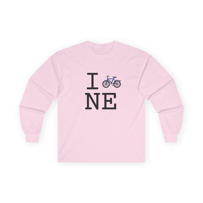 "I Bicycle Nebraska" Long Sleeve Shirt