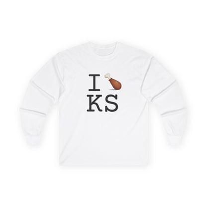 "I Chicken Drumstick Kansas" Long Sleeve Shirt