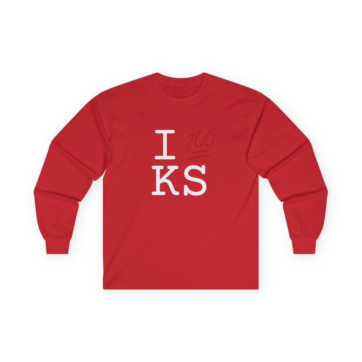 "I Keep it 100 in Kansas" Long Sleeve Shirt