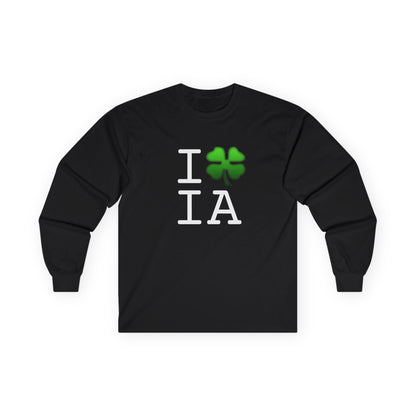 "I'm Lucky (Clover) in Iowa" Long Sleeve Shirt