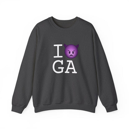 "I'm an Angry Devil about Georgia" Sweatshirt