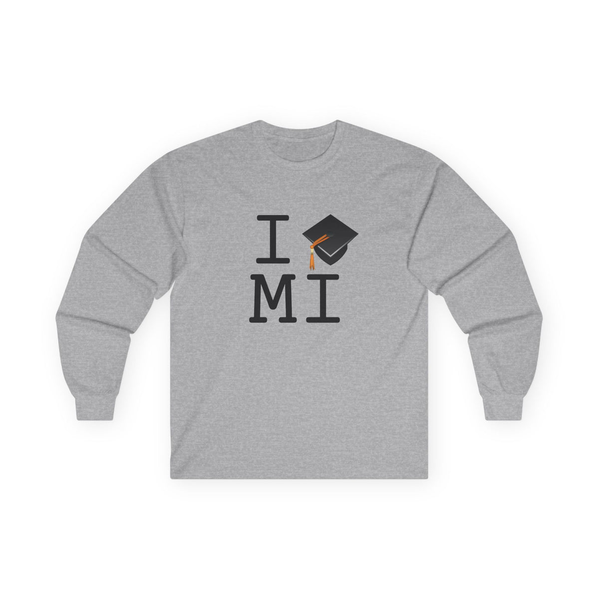 "I Graduate Michigan" Long Sleeve Shirt