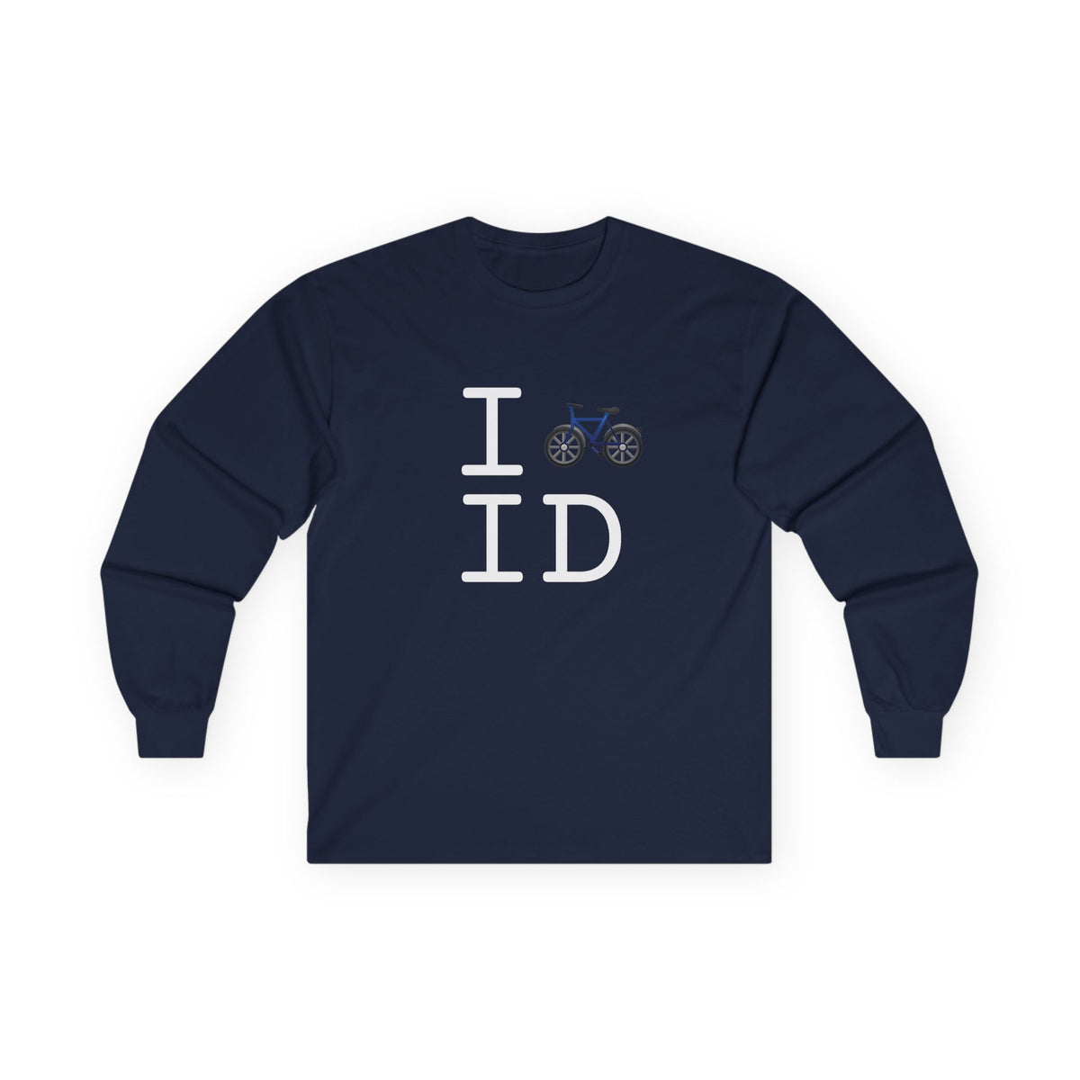 "I Bicycle Idaho" Long Sleeve Shirt
