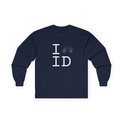 "I Bicycle Idaho" Long Sleeve Shirt