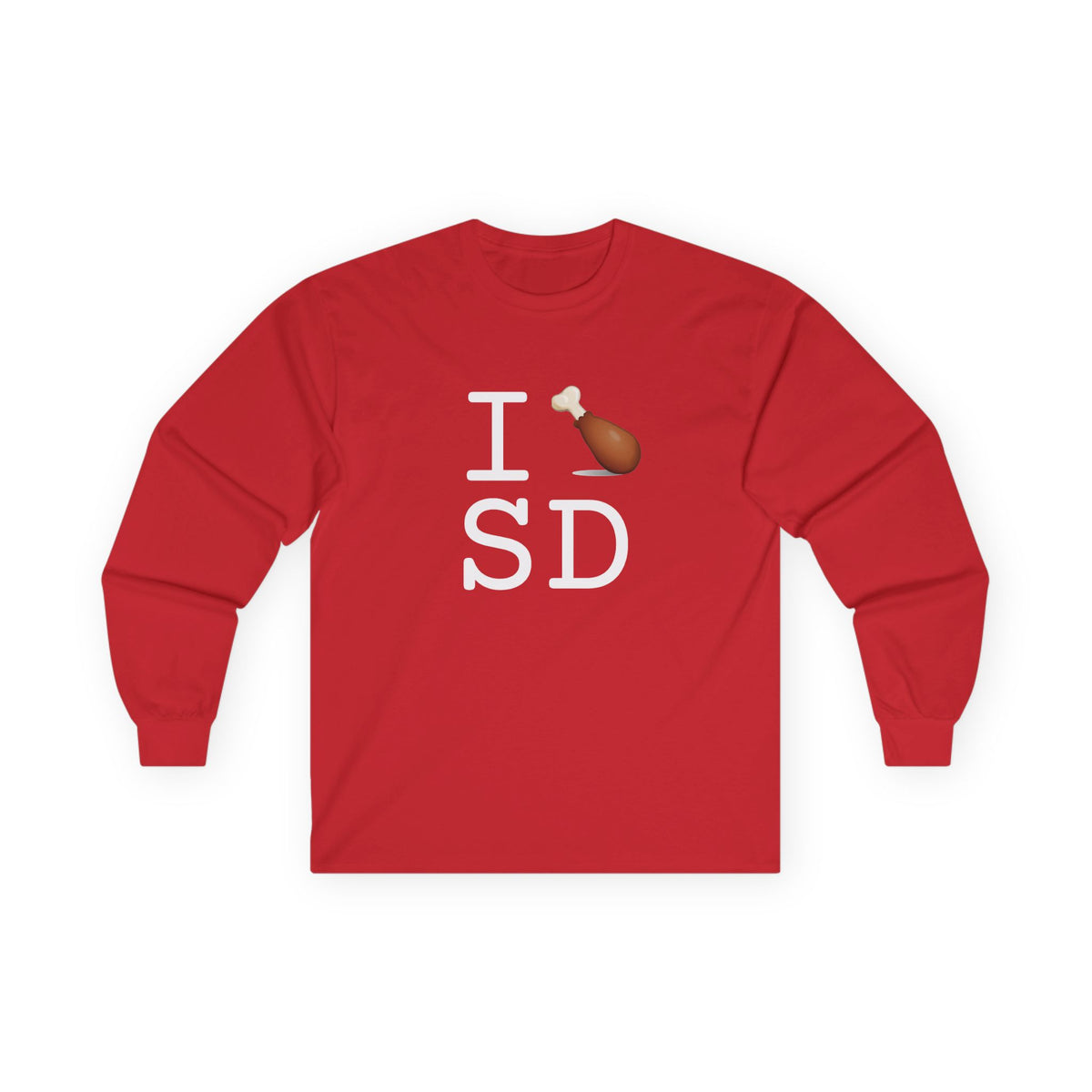 "I Chicken Drumstick South Dakota" Long Sleeve Shirt