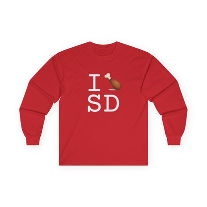 "I Chicken Drumstick South Dakota" Long Sleeve Shirt