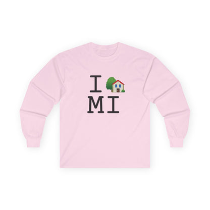 "I'm Home in Michigan" Long Sleeve Shirt