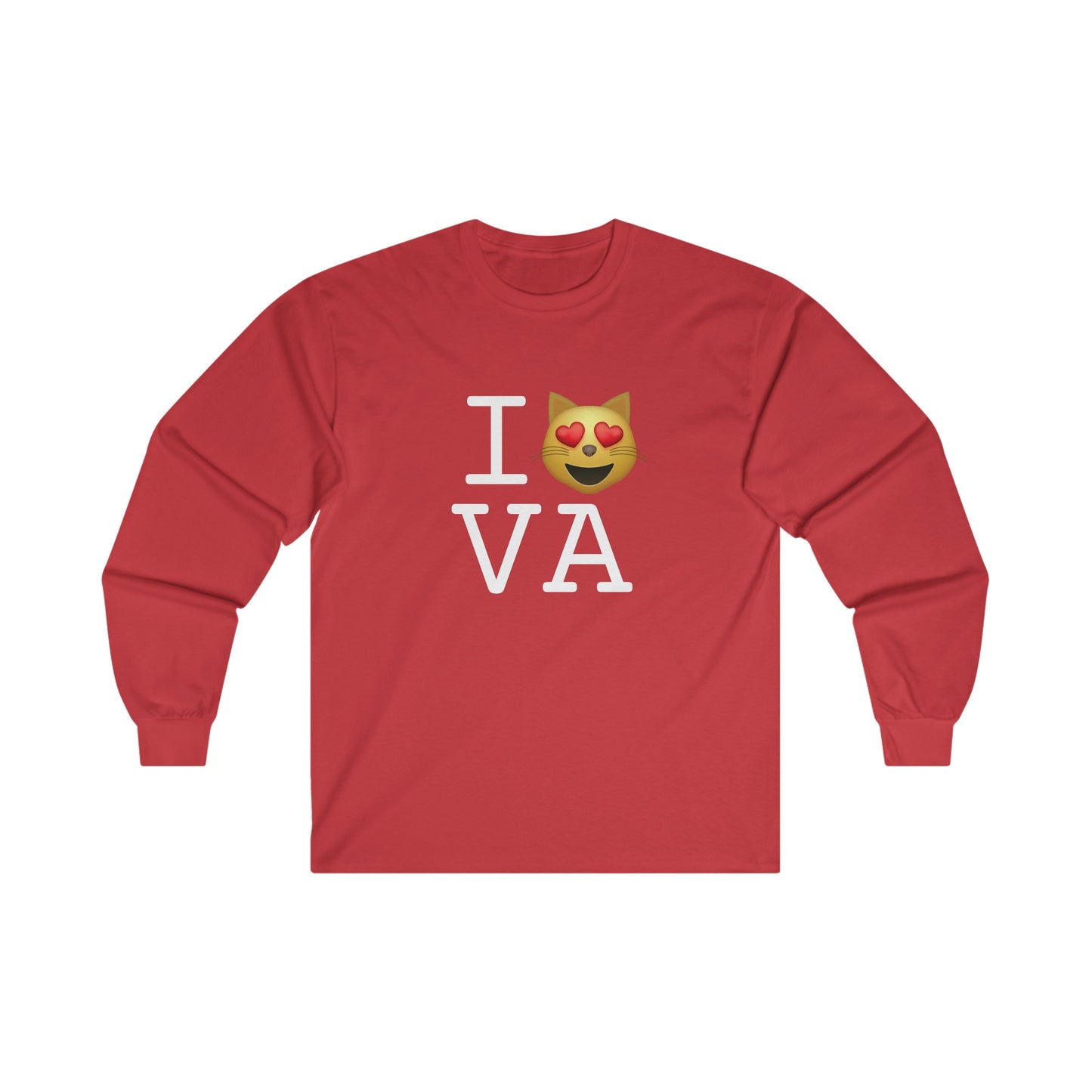 "I'm a Cat that Loves Virginia" Long Sleeve Shirt