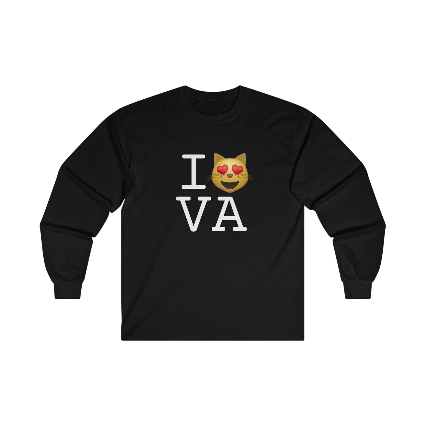 "I'm a Cat that Loves Virginia" Long Sleeve Shirt