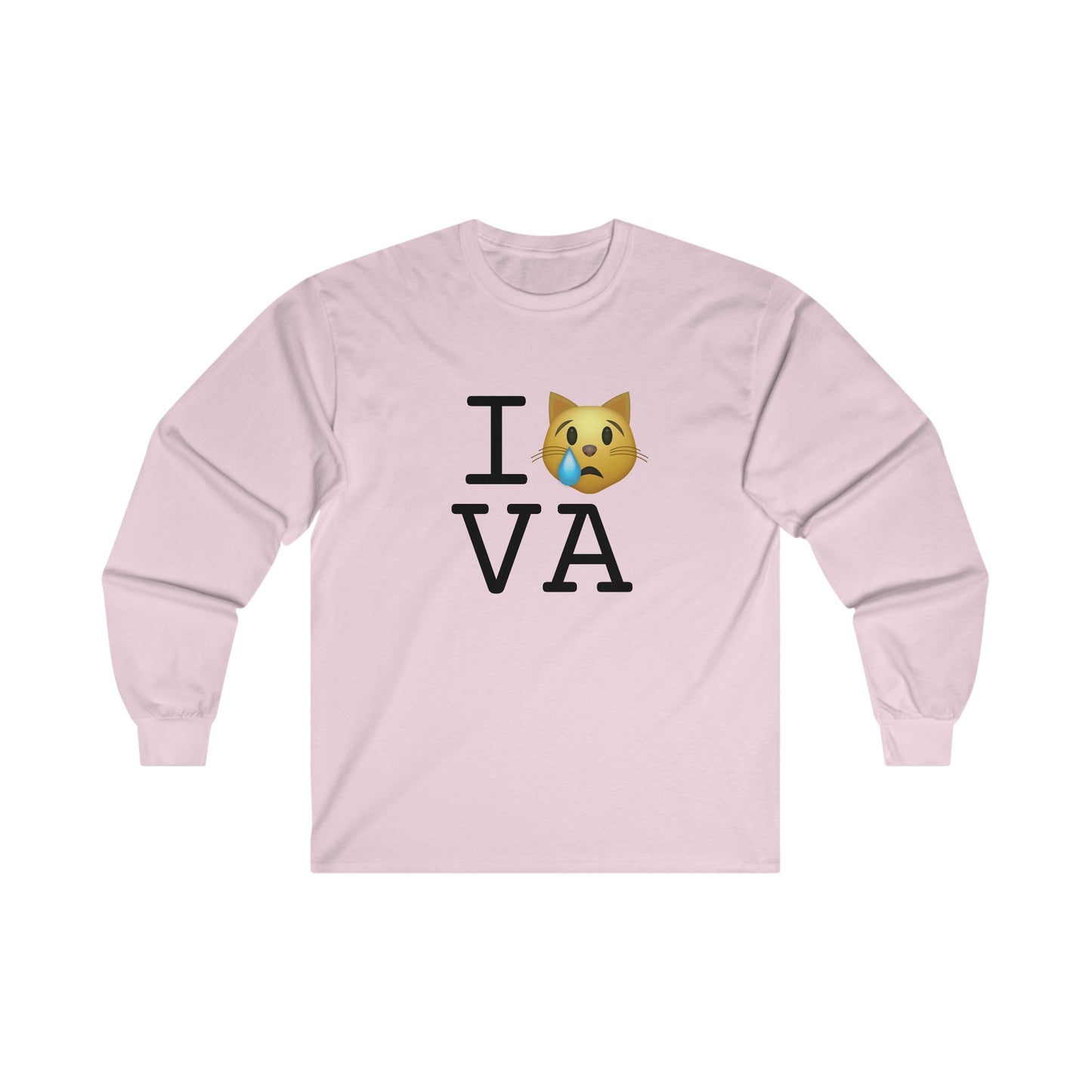 "I'm a Crying Cat about Virginia" Long Sleeve Shirt