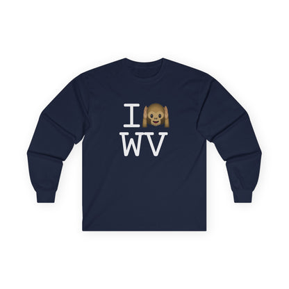 "I Don't Hear West Virginia" Long Sleeve Shirt