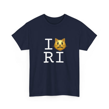 "I'm a Pouting Cat about Rhode Island" Tee