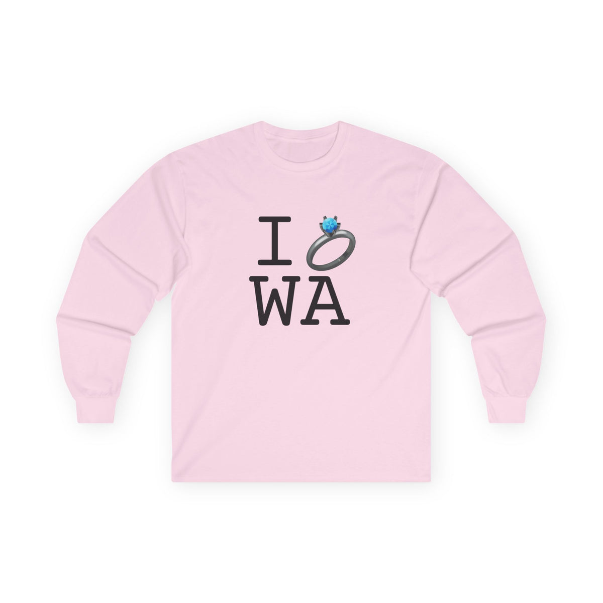 "I'm Married to (Diamond Ring) Washington" Long Sleeve Shirt