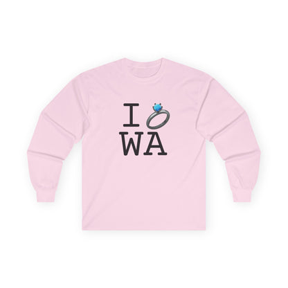"I'm Married to (Diamond Ring) Washington" Long Sleeve Shirt