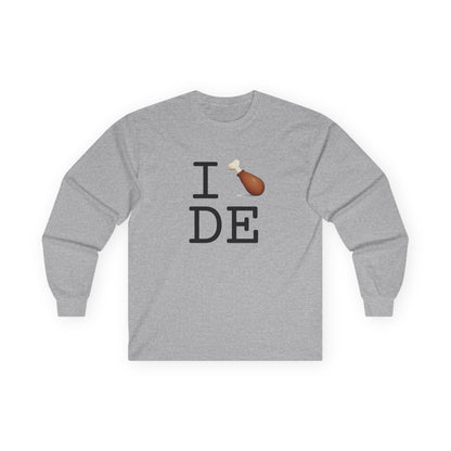 "I Chicken Drumstick Delaware" Long Sleeve Shirt