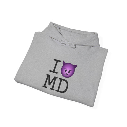 "I'm an Angry Devil about Maryland" Hoodie