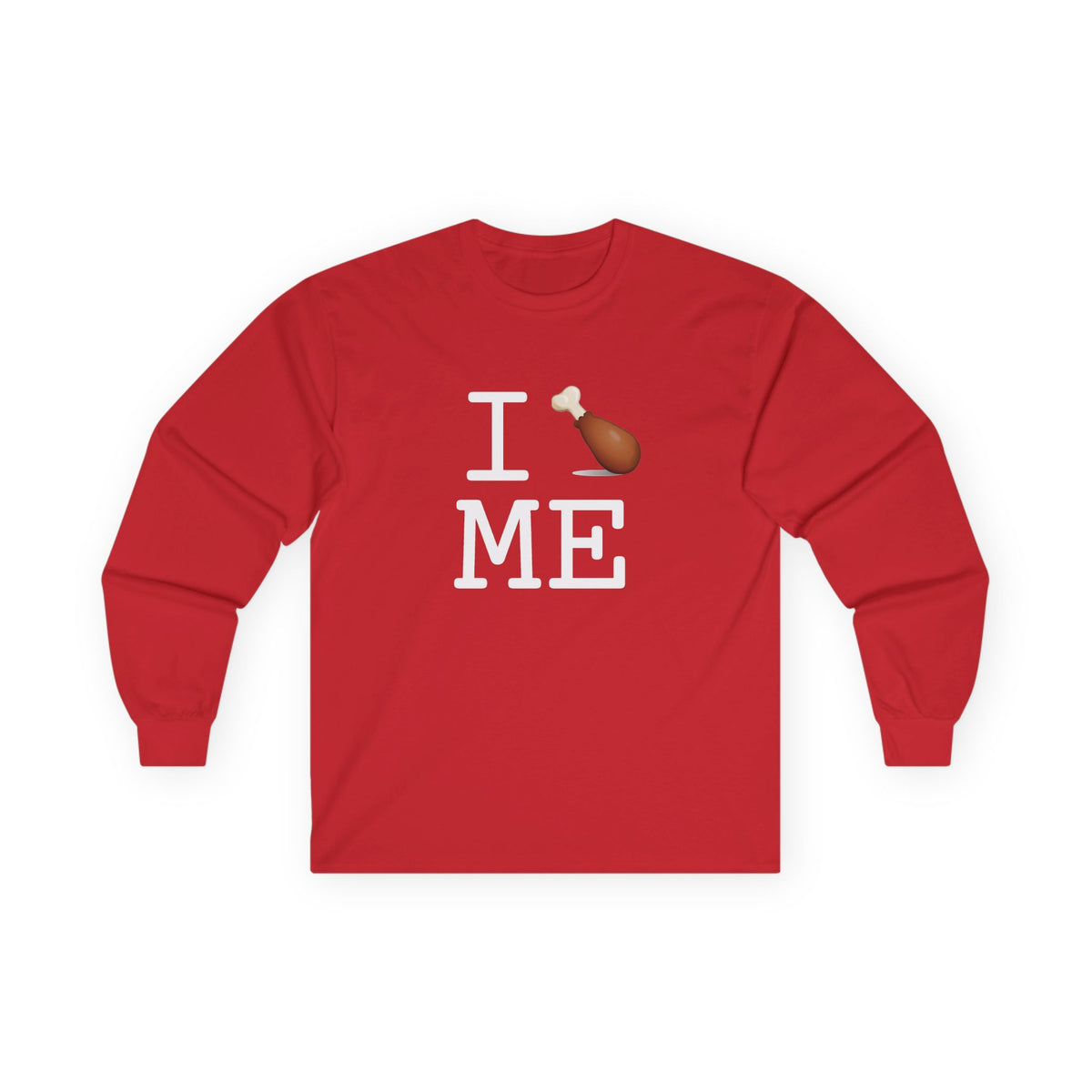 "I Chicken Drumstick Maine" Long Sleeve Shirt