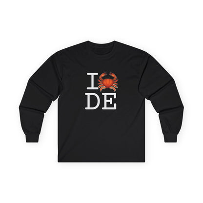 "I Crab Delaware" Long Sleeve Shirt