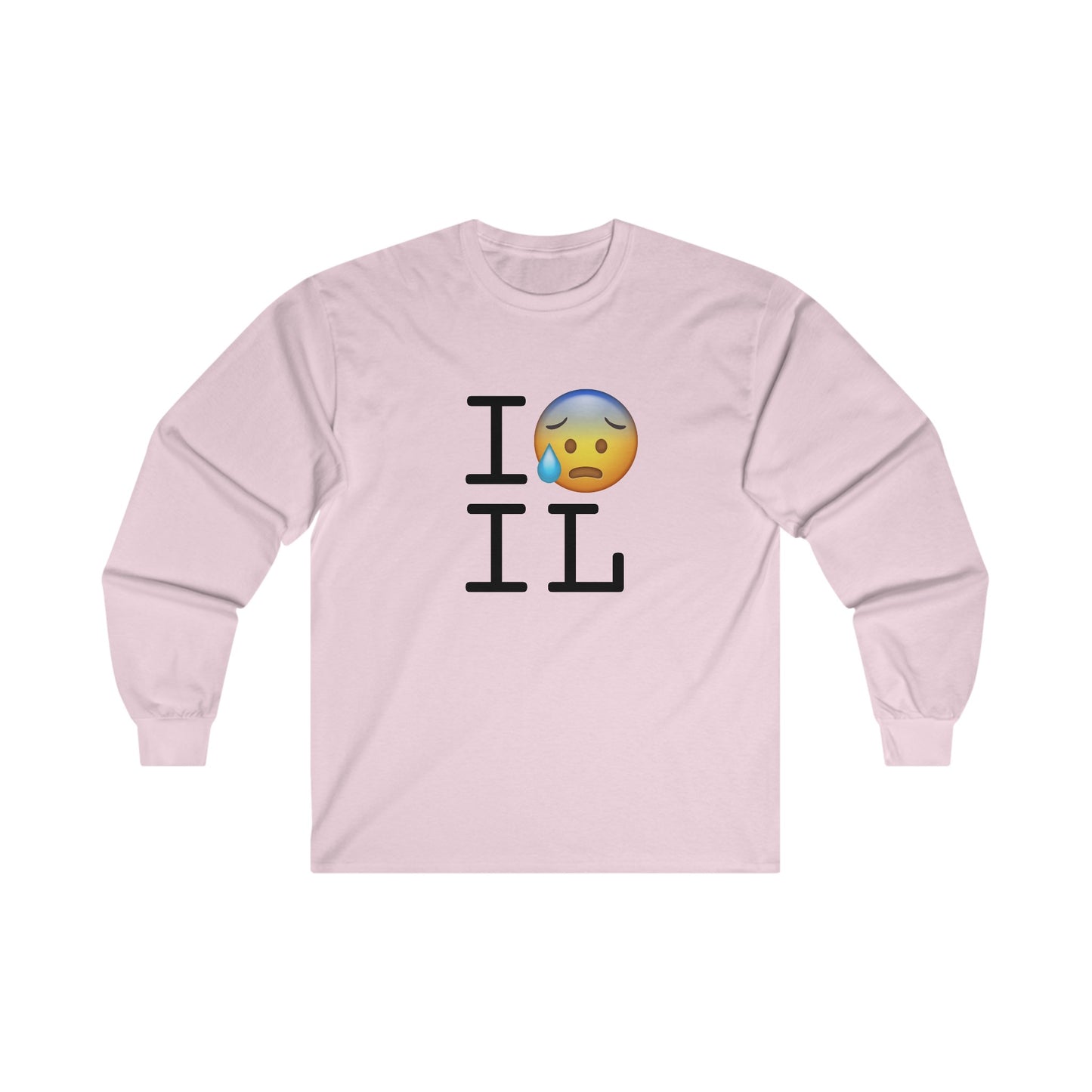 "I'm Anxiously Sweating in Illinois" Long Sleeve Shirt