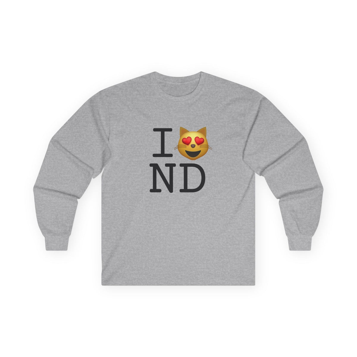"I'm a Cat that Loves North Dakota" Long Sleeve Shirt