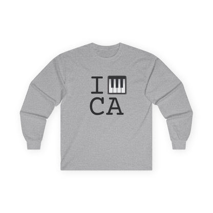"I Piano California" Long Sleeve Shirt
