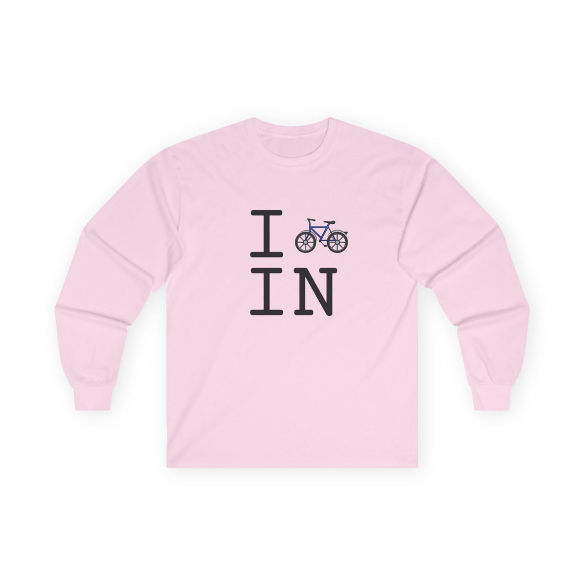 "I Bicycle Indiana" Long Sleeve Shirt
