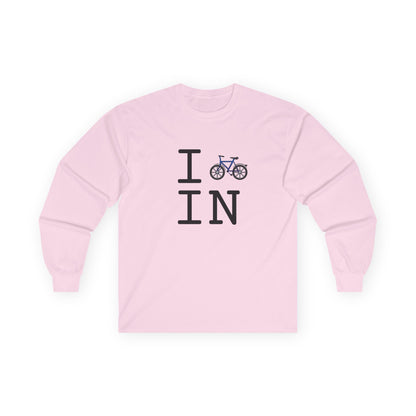 "I Bicycle Indiana" Long Sleeve Shirt