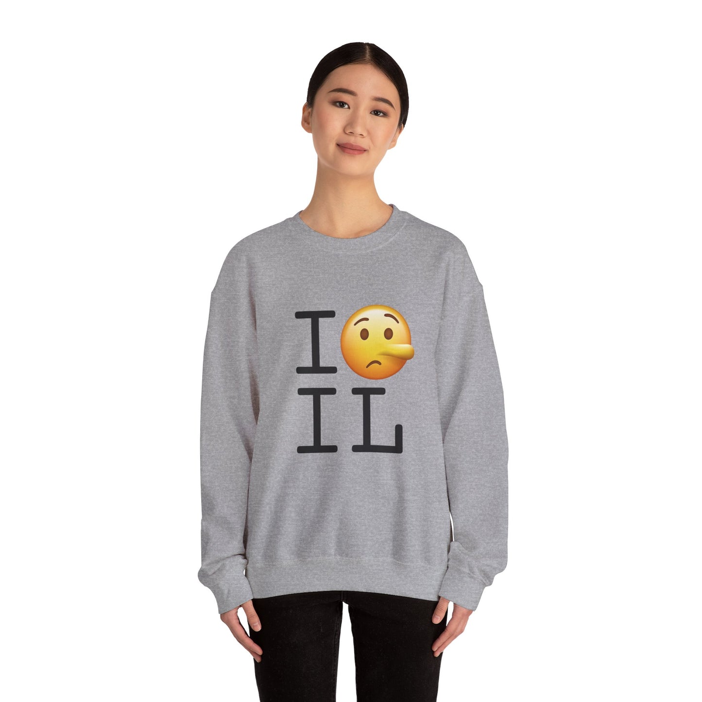 "I Lie about Illinois" Sweatshirt
