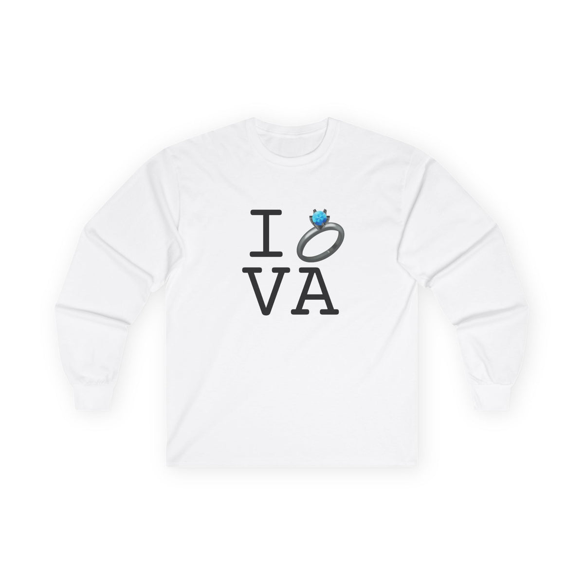 "I'm Married to (Diamond Ring) Virginia" Long Sleeve Shirt