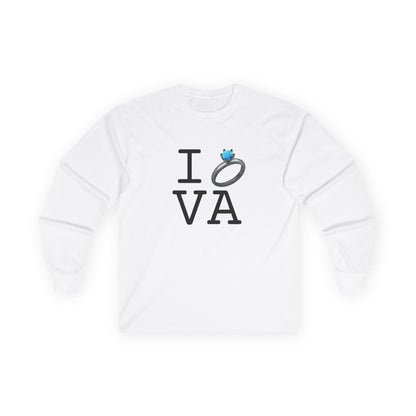 "I'm Married to (Diamond Ring) Virginia" Long Sleeve Shirt