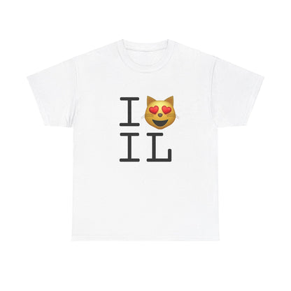 "I'm a Cat that Loves Illinois" Tee