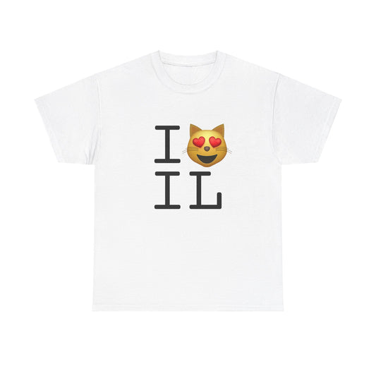 "I'm a Cat that Loves Illinois" Tee