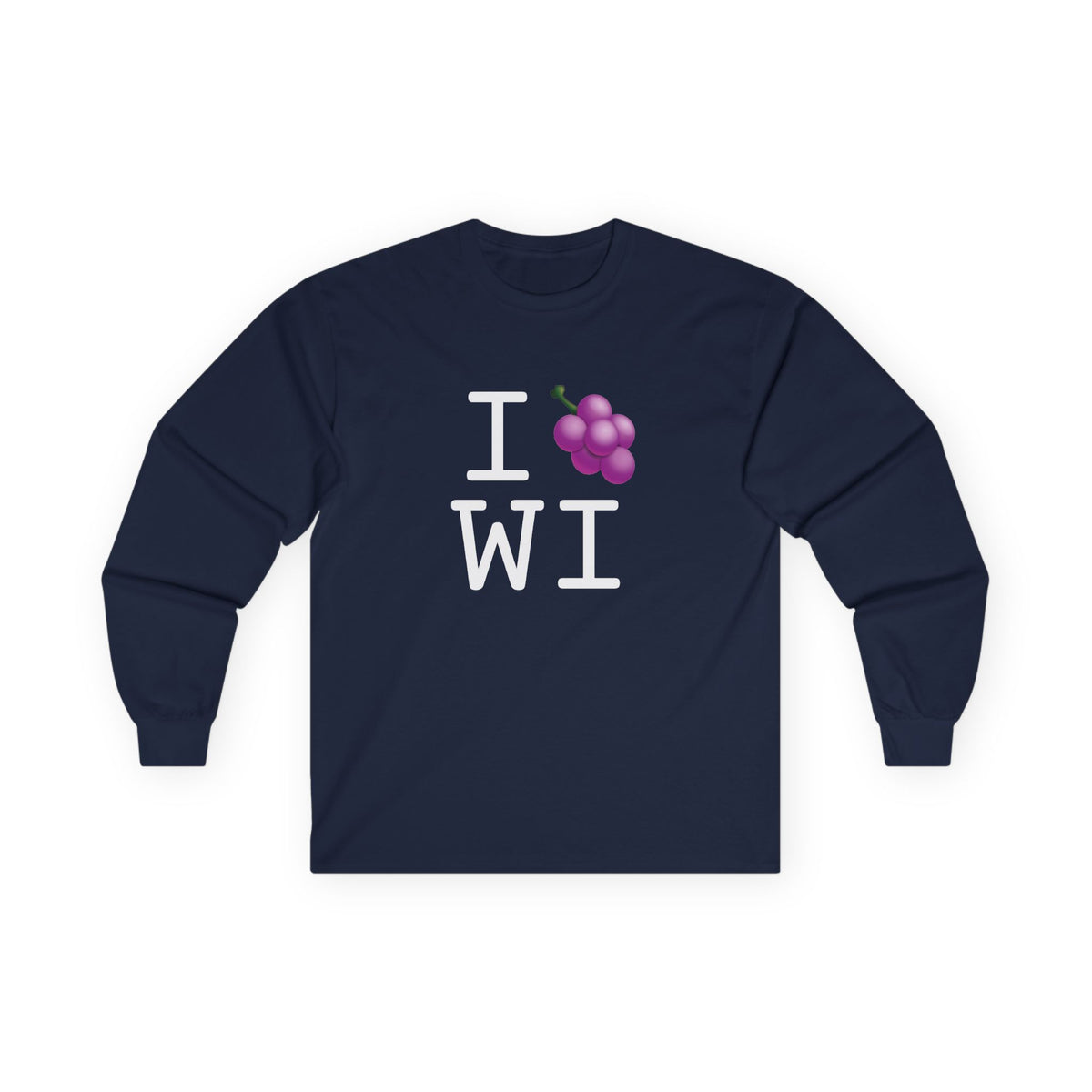 "I Grape Wisconsin" Long Sleeve Shirt