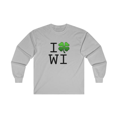 "I'm Lucky (Clover) in Wisconsin" Long Sleeve Shirt